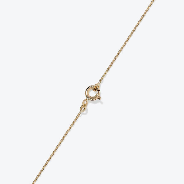 Gold necklace with purple pearl